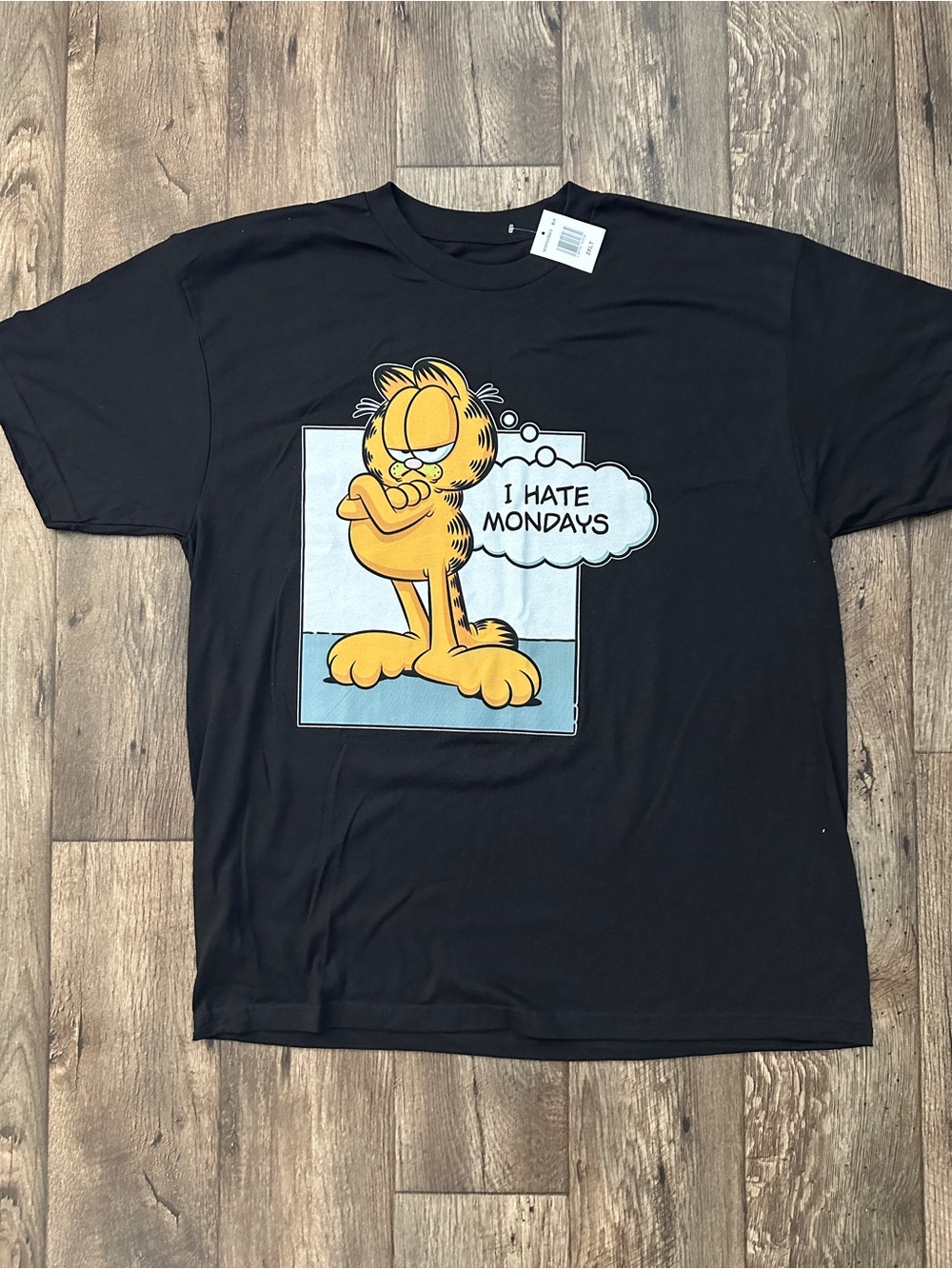 Garfield I Hate Mondays Graphic T-shirt Men’s Size 2XLT Black